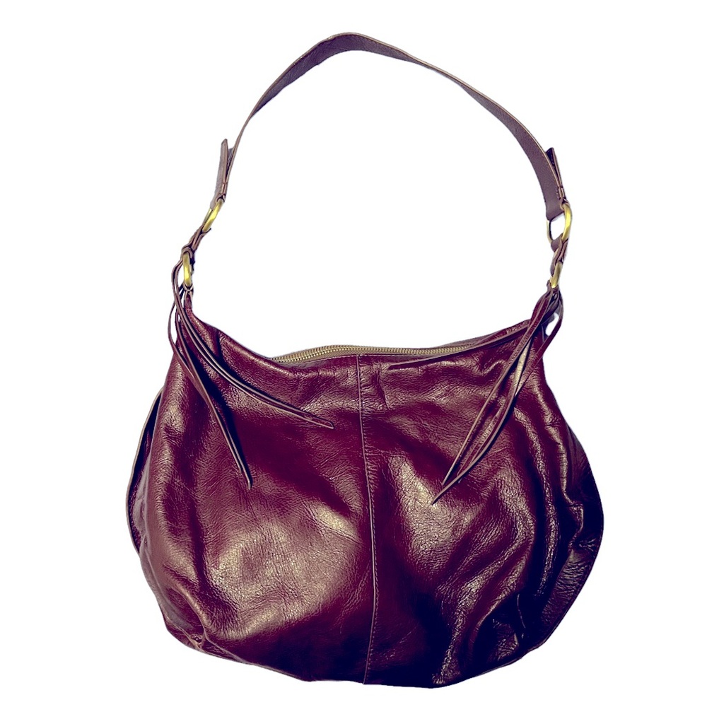 HOBO International Leather Burgundy Shoulder Bag